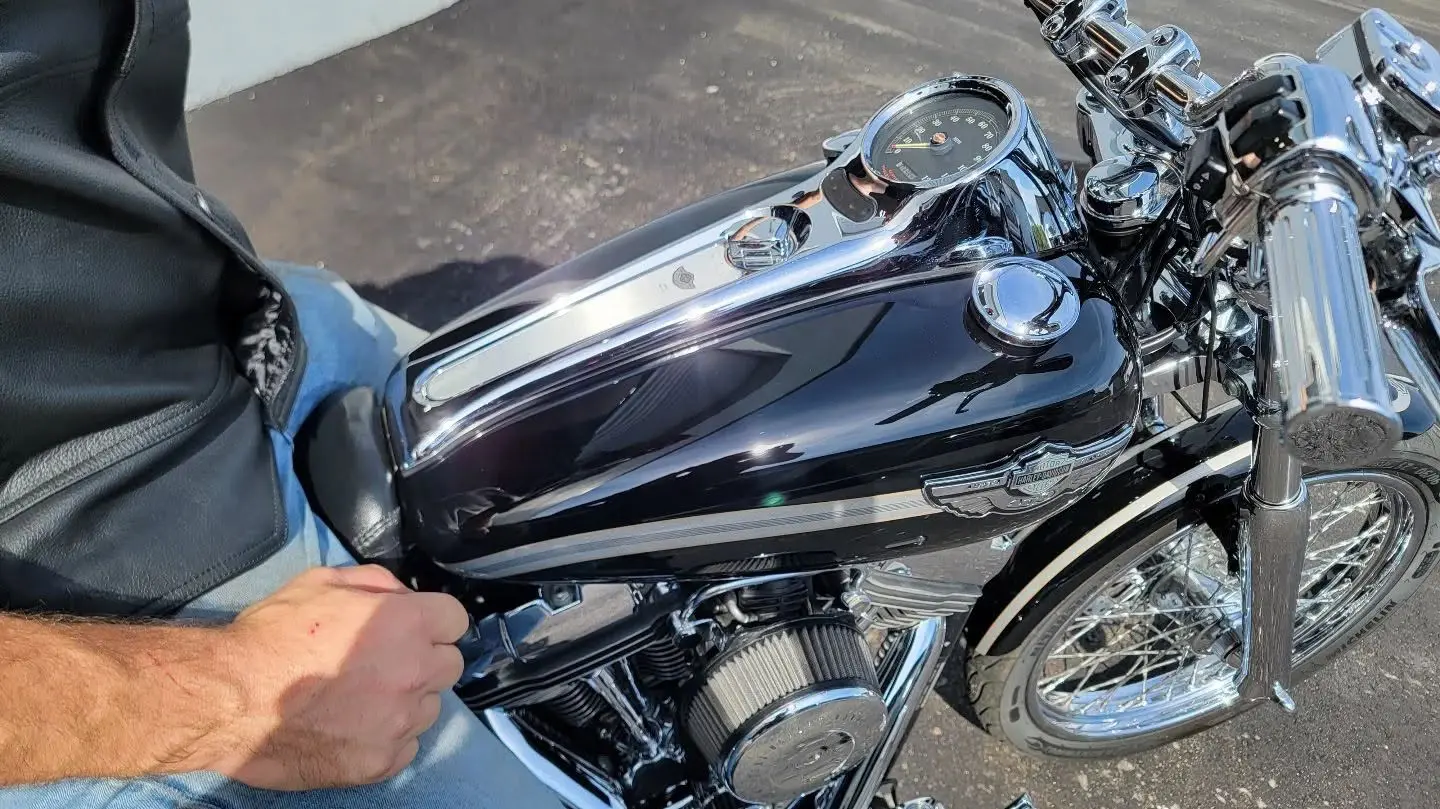 A motorcycle protected at Naples Ceramic Coatings